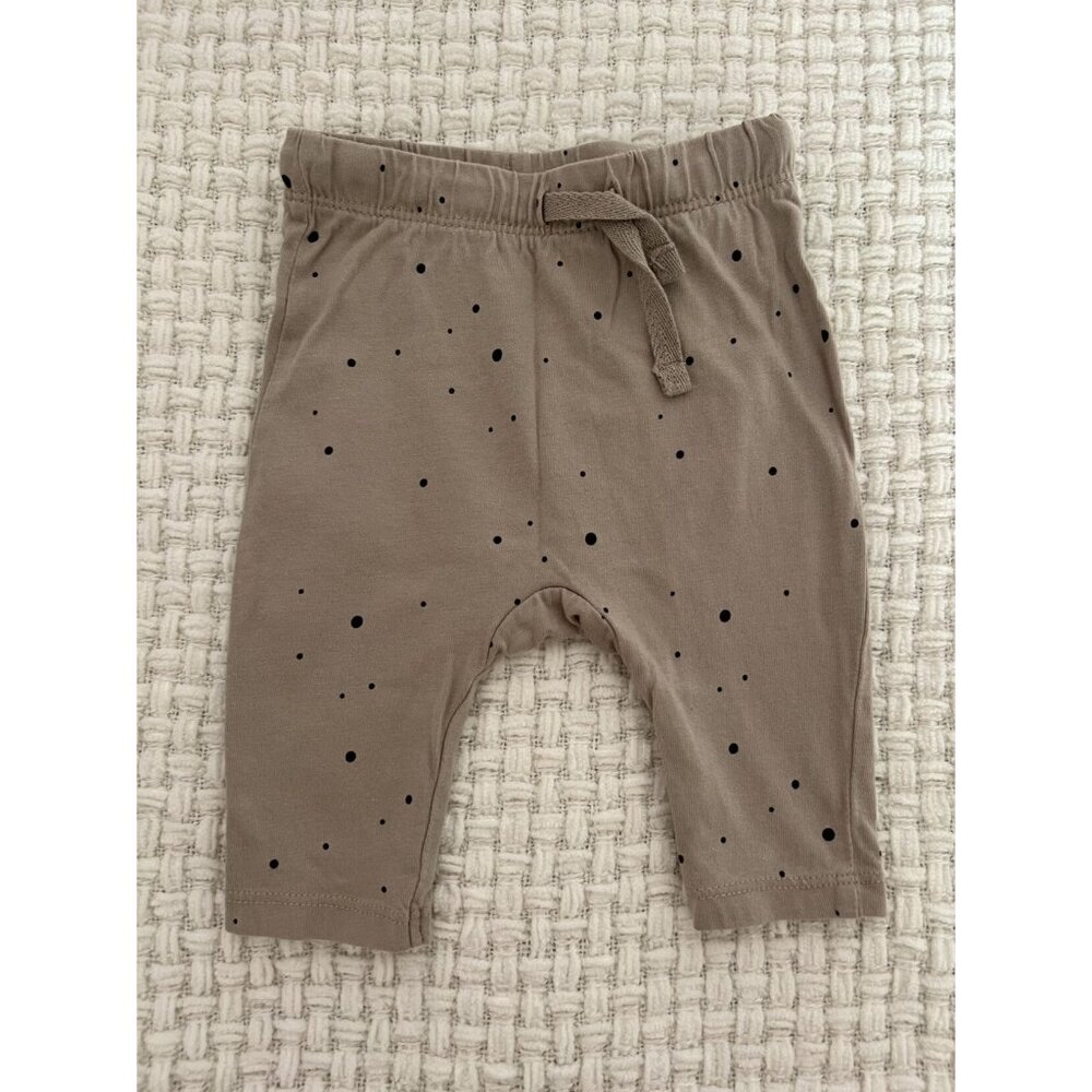 H&M Beige Organic Cotton Dots Pants